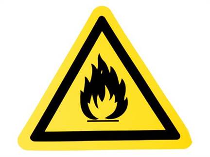 Gevaar brandgevaarlijke stoffen