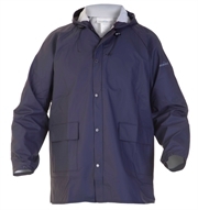 Stretch regenjack, donkerblauw