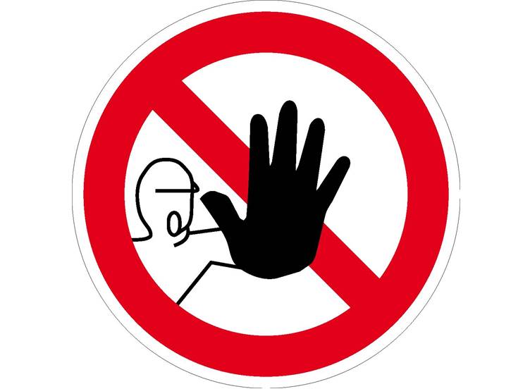 Toegang Onbevoegden Verboden (Hand)