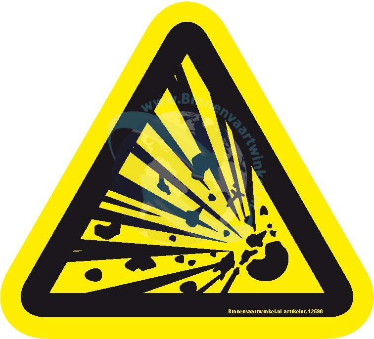 Gevaar explosie 