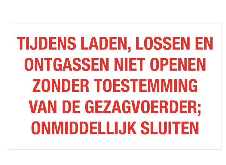 Tijdens laden en lossen 