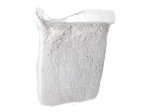 Witte tricot, geheel wit