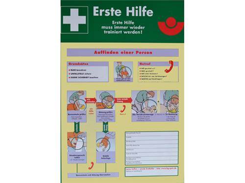 Erster hilfe plaat