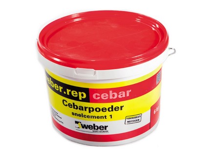 Snelcement 1, cebarpoeder